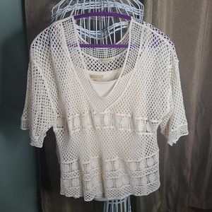Democcray ivory blouse